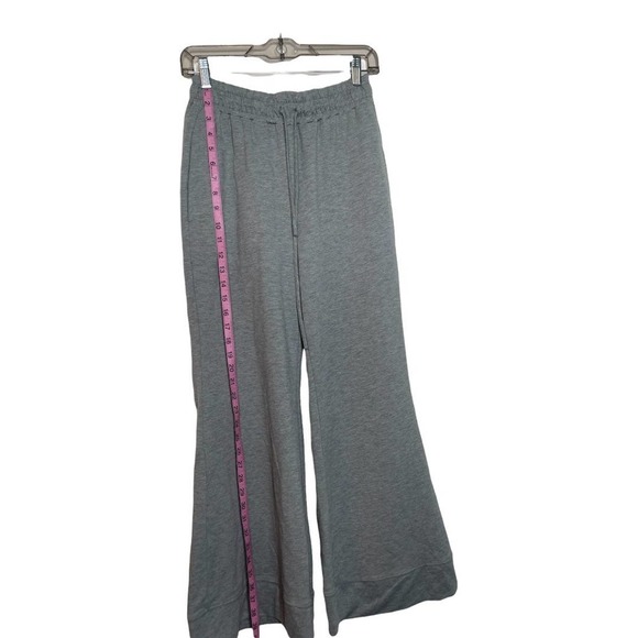 Luxe LA Grey Flare Yoga Pants Flared Sweat Pants, Bell Bottom Yoga Pants Size M - Picture 3 of 9